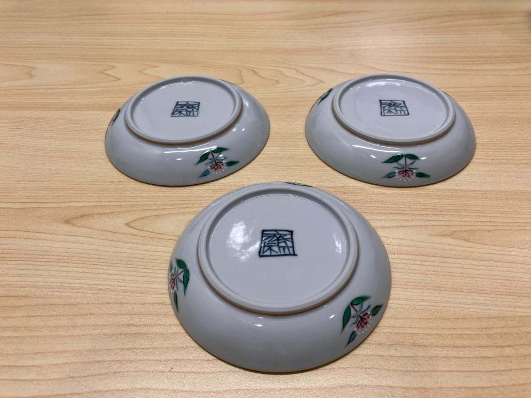 大幅値下げ！美品！京焼・清水焼 村田幸之介捻り藤袴汲出　3枚組４セット　計１２枚