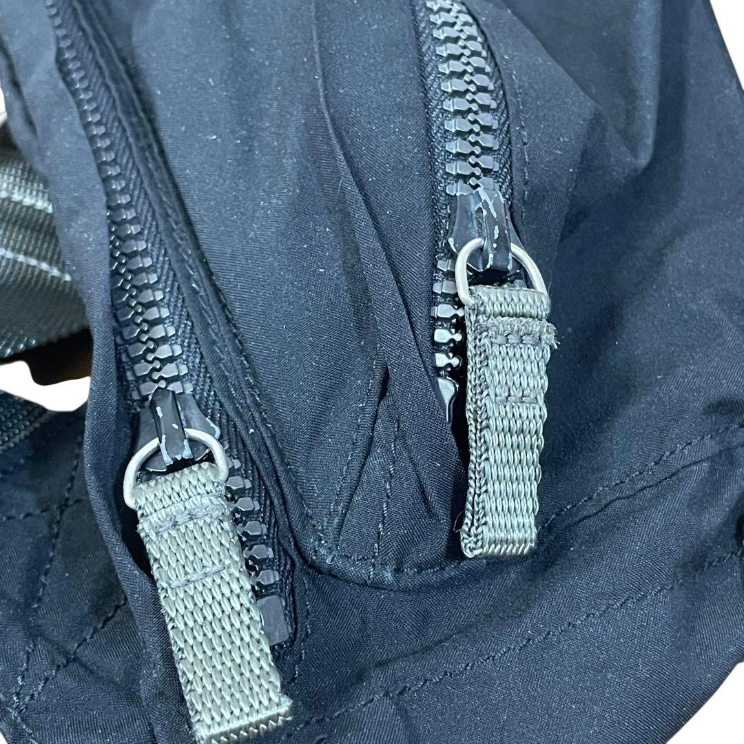 プラダスポーツ　ウエストポーチ　4VA107 ナイロン　黒　ロゴプレート