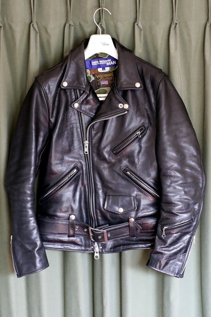 2/6終了 JUNYA WATANABE×VANSON ライダースジャケット S