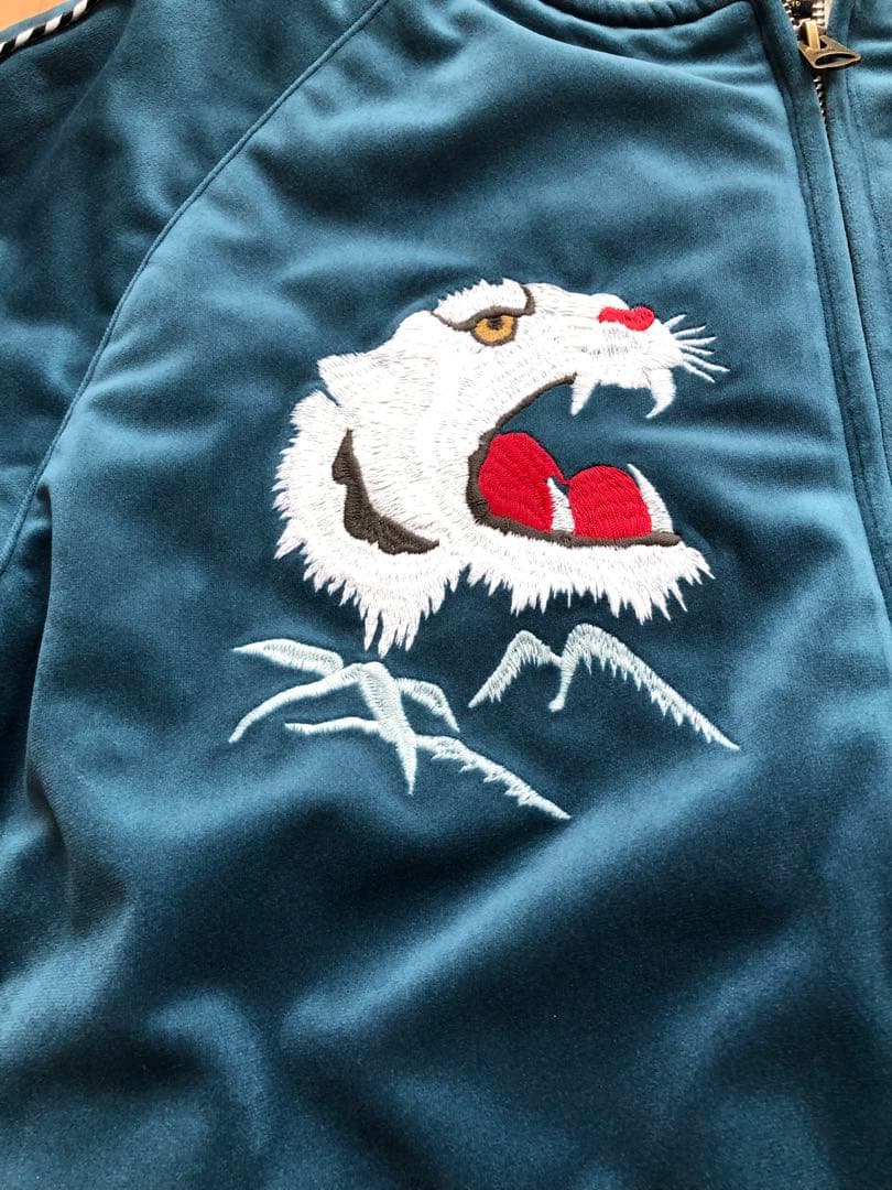 美品！HOUSTON 別珍 スーベニアジャケット(TIGER)／虎 スカジャン