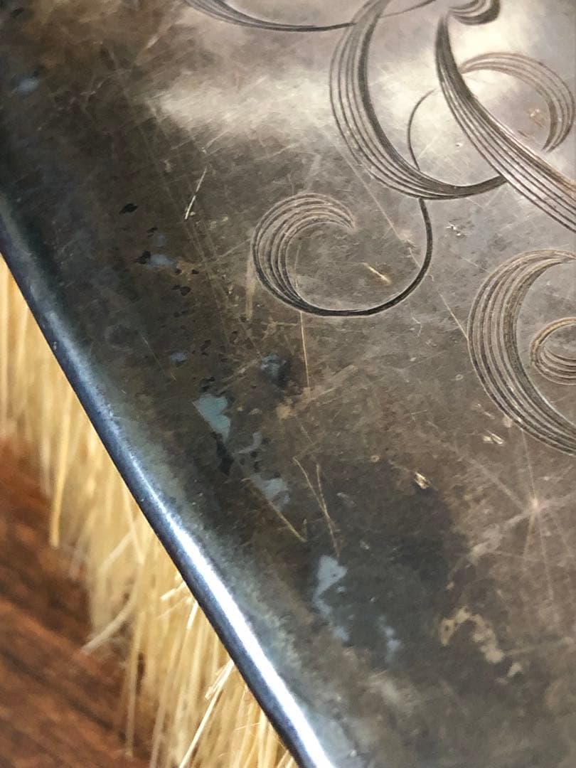 ヴィンテージ　スターリングシルバー　ブラシ　純銀製　ビンテージ　STERLING