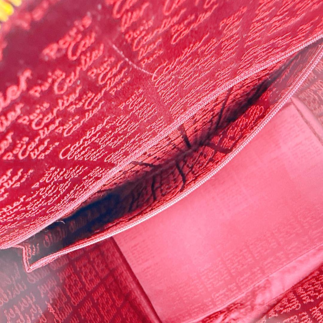 Cartier カルティエ マストライン ボストンバッグ レザー ボルドー