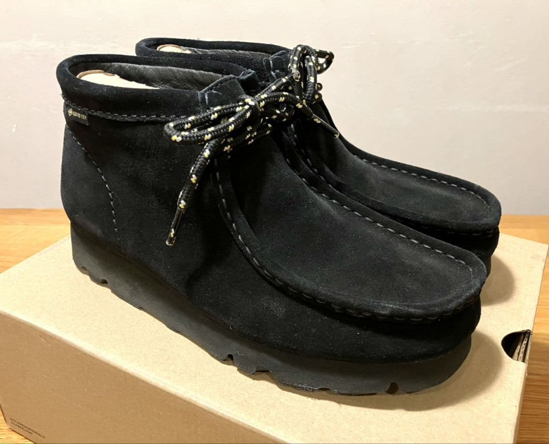 【極美品】CLARKS WallabeeBT.GTX 黒 UK5 ワラビー