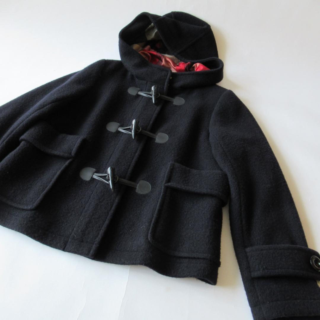 ブルーレーベルクレストブリッジ 新品ネイビー ショート ダッフルコート 38