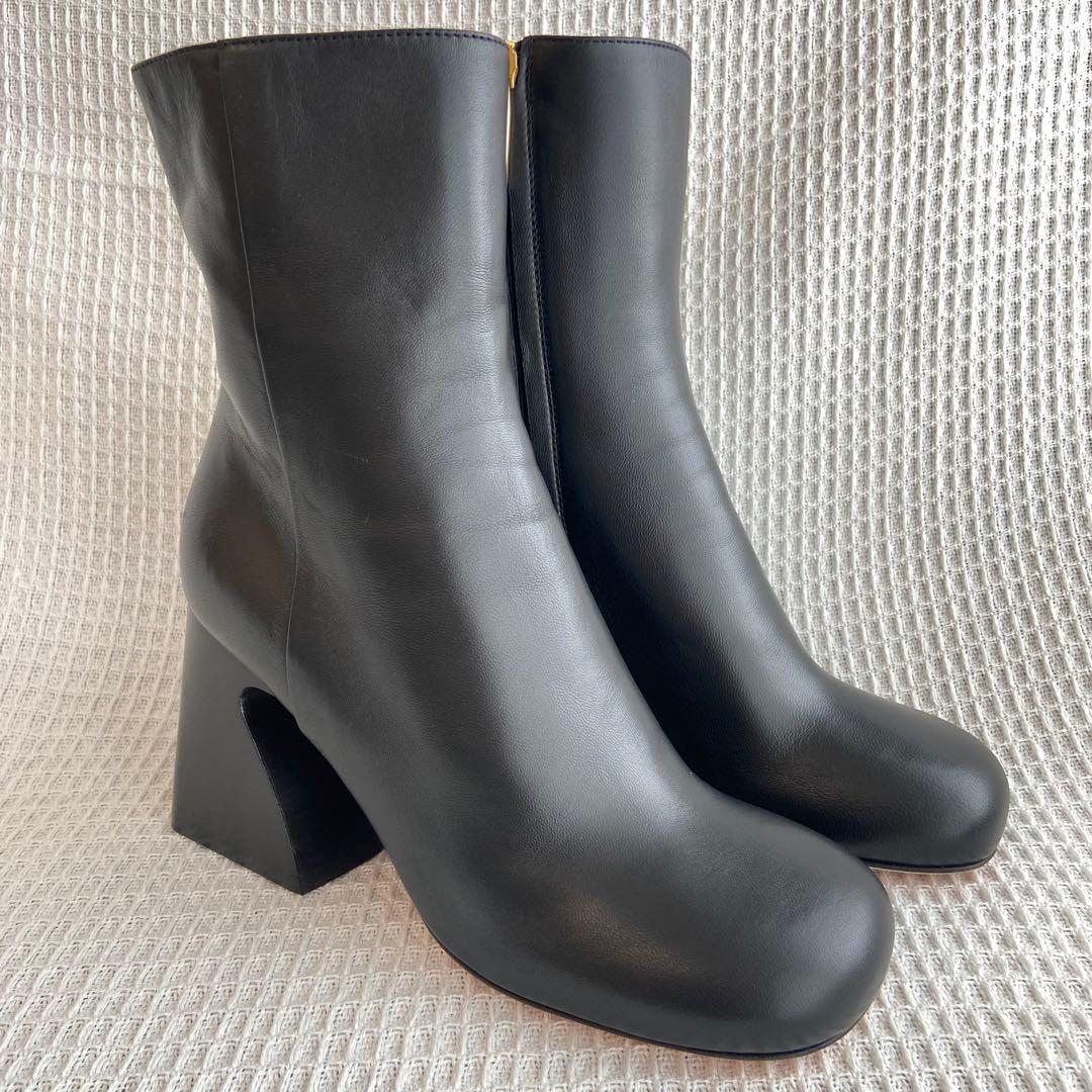 極美品 Max Mara スポーツマックス サイドジップ ブーツ 37 黒 袋付