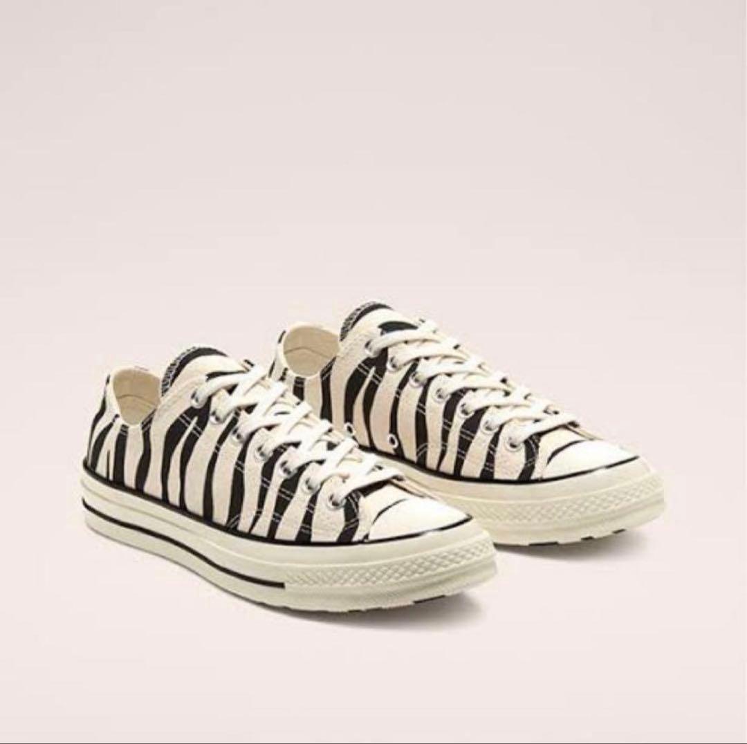 チャックテイラー　希少　ゼブラ柄　converse ct70 ローカット