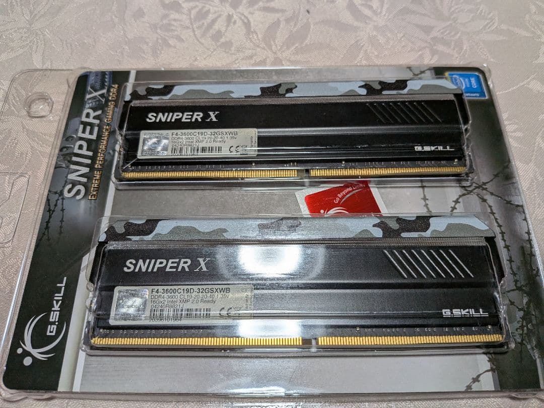 メモリー G.SKILL SNIPER X DDR4 32GB 3600MHz