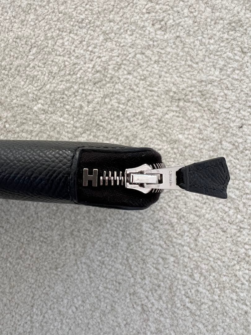 HERMES アザップ ロング クラシック オールレザー ラウンドファスナー