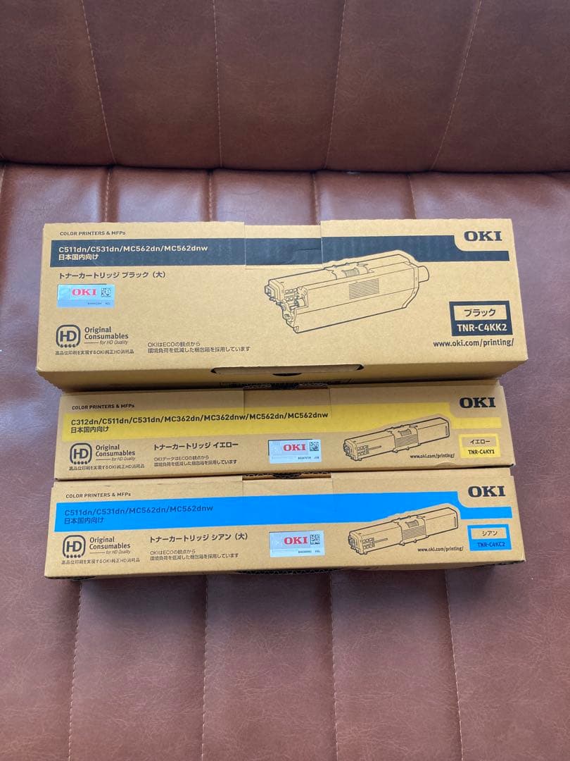 OKI 純正 トナーカートリッジセット 3色 TNR-C4K 3本セット