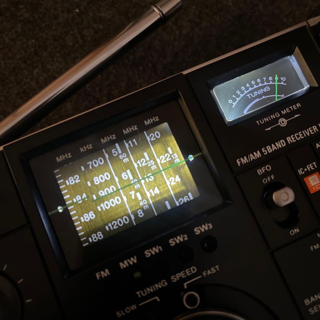 動作美品！●スカイセンサ－　5800 ●昭和のBCL傑作機！ACアダプター付