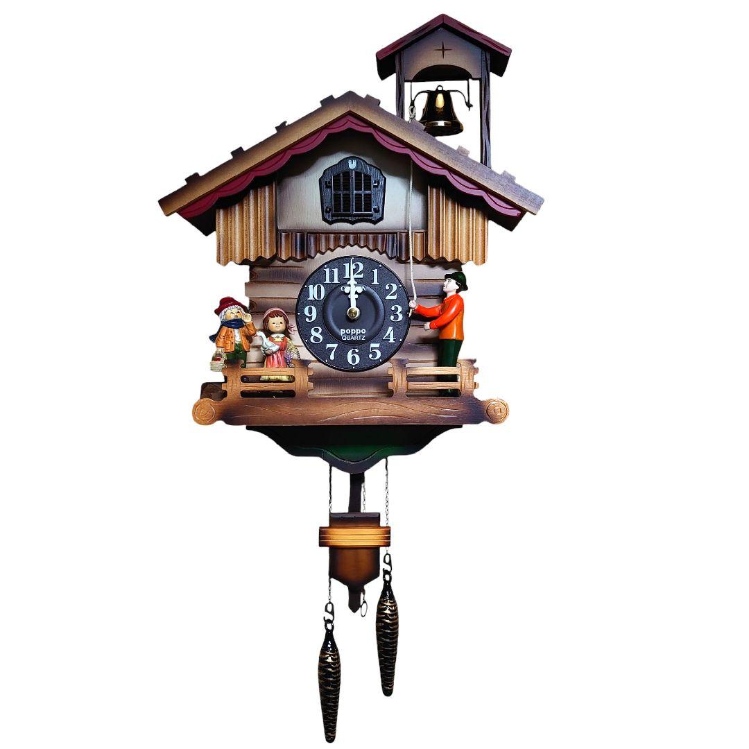 【訳あり】 CITIZEN 鳩時計 ポッポ時計 メルヘンハウス 壁掛け時計