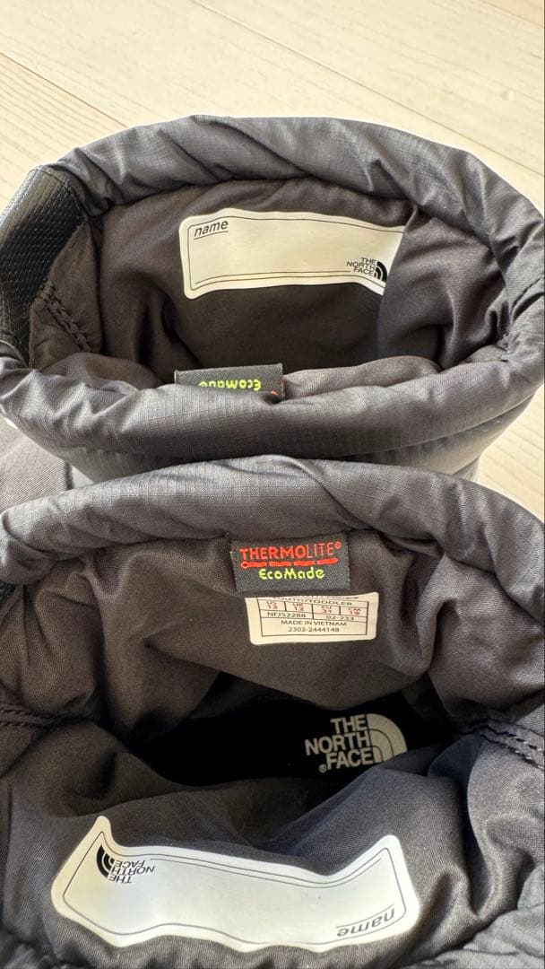 未使用に近い美品！THE NORTH FACE ブラックスノーブーツ☆19cm