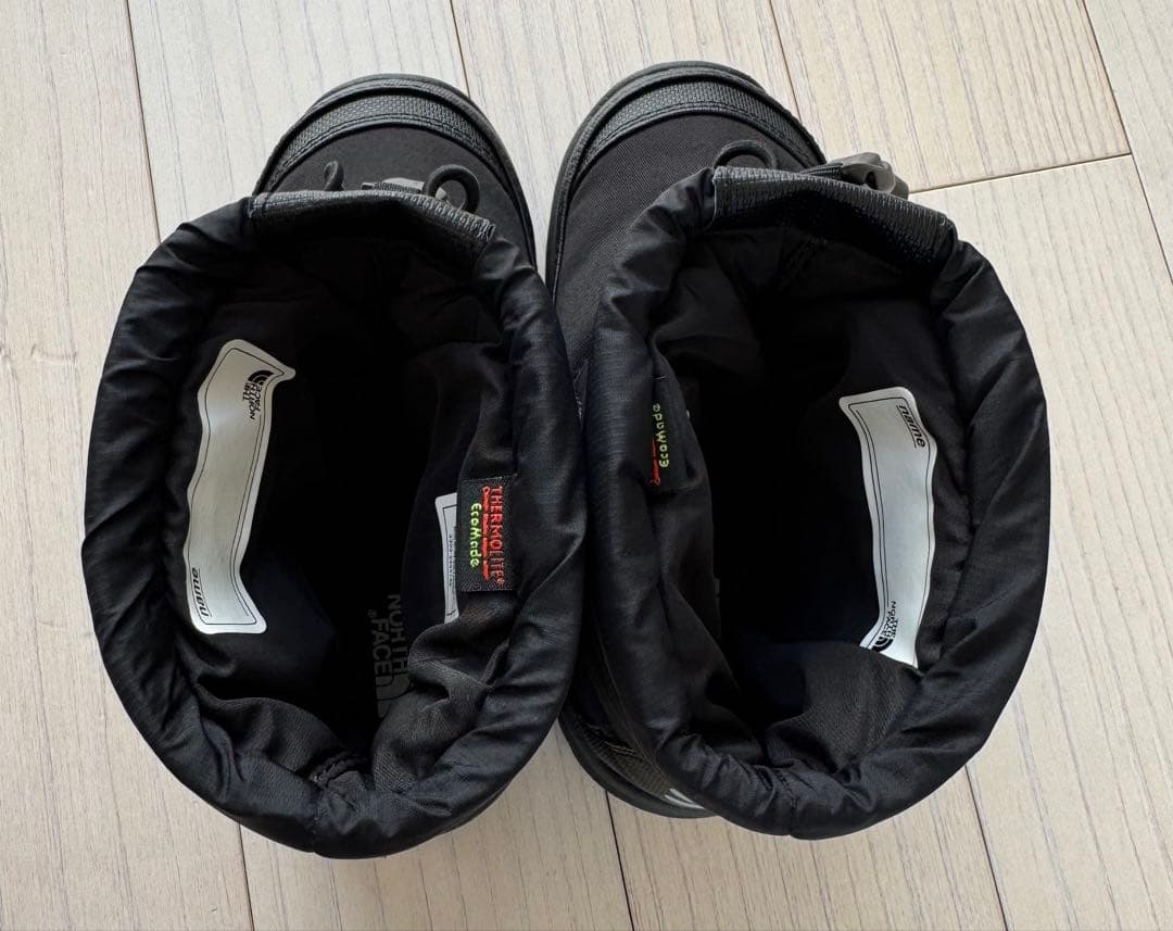 未使用に近い美品！THE NORTH FACE ブラックスノーブーツ☆19cm