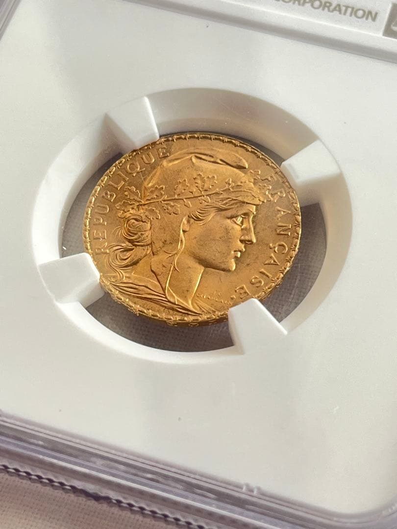 NGC MS 66 フランス　マリアンヌルースター20フラン