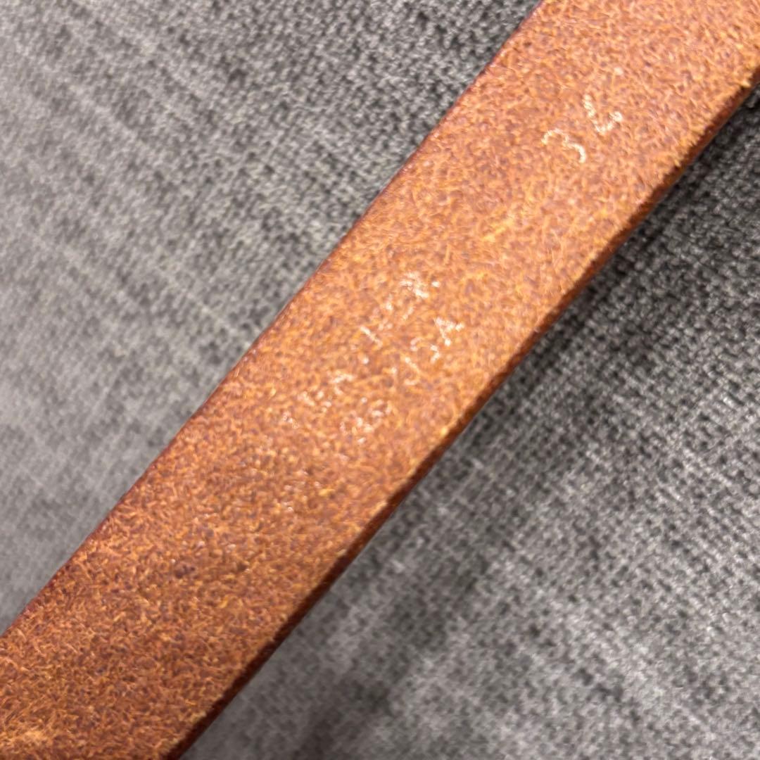 TORY LEATHER　USA製　ウエスタンレザーベルト　ナローベルト　W34