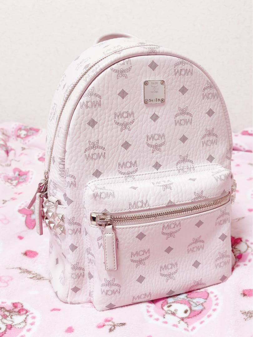 美品 mcm リュック パウダーピンク Sサイズ small スモール