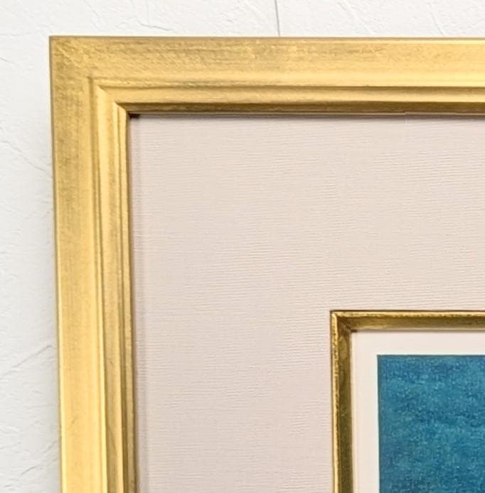 濱田昇児　『湖畔』リトグラフ