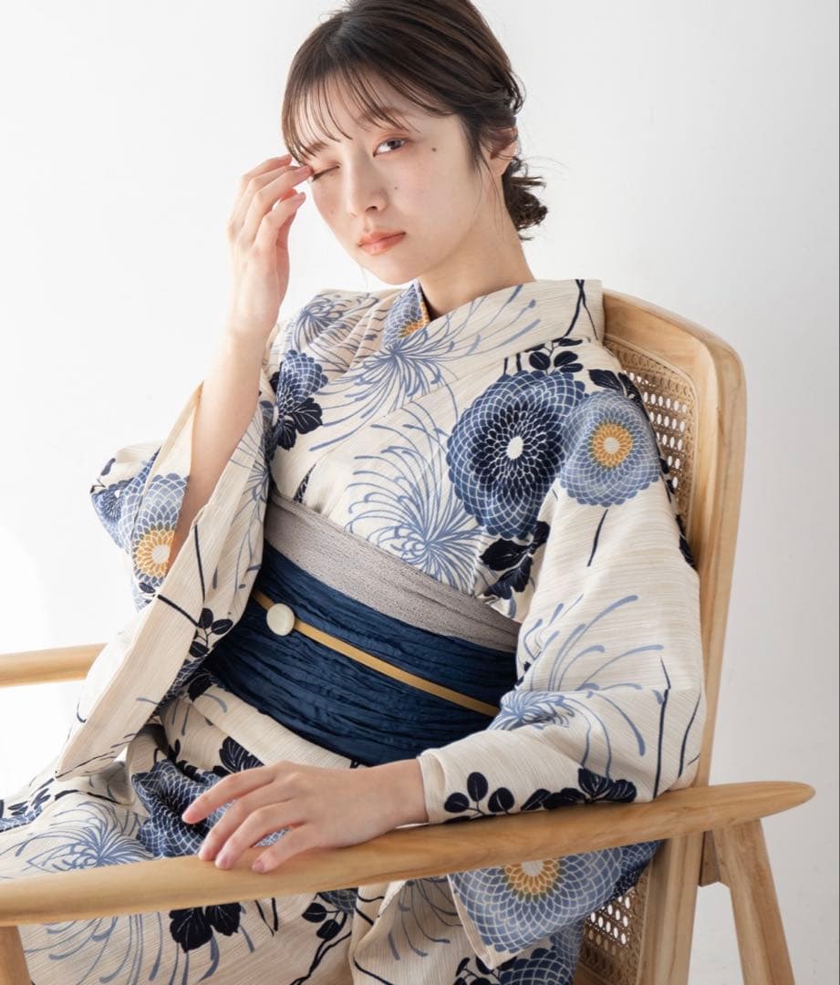 ゆかた館グレース　こだわり浴衣５点セット　Sサイズ