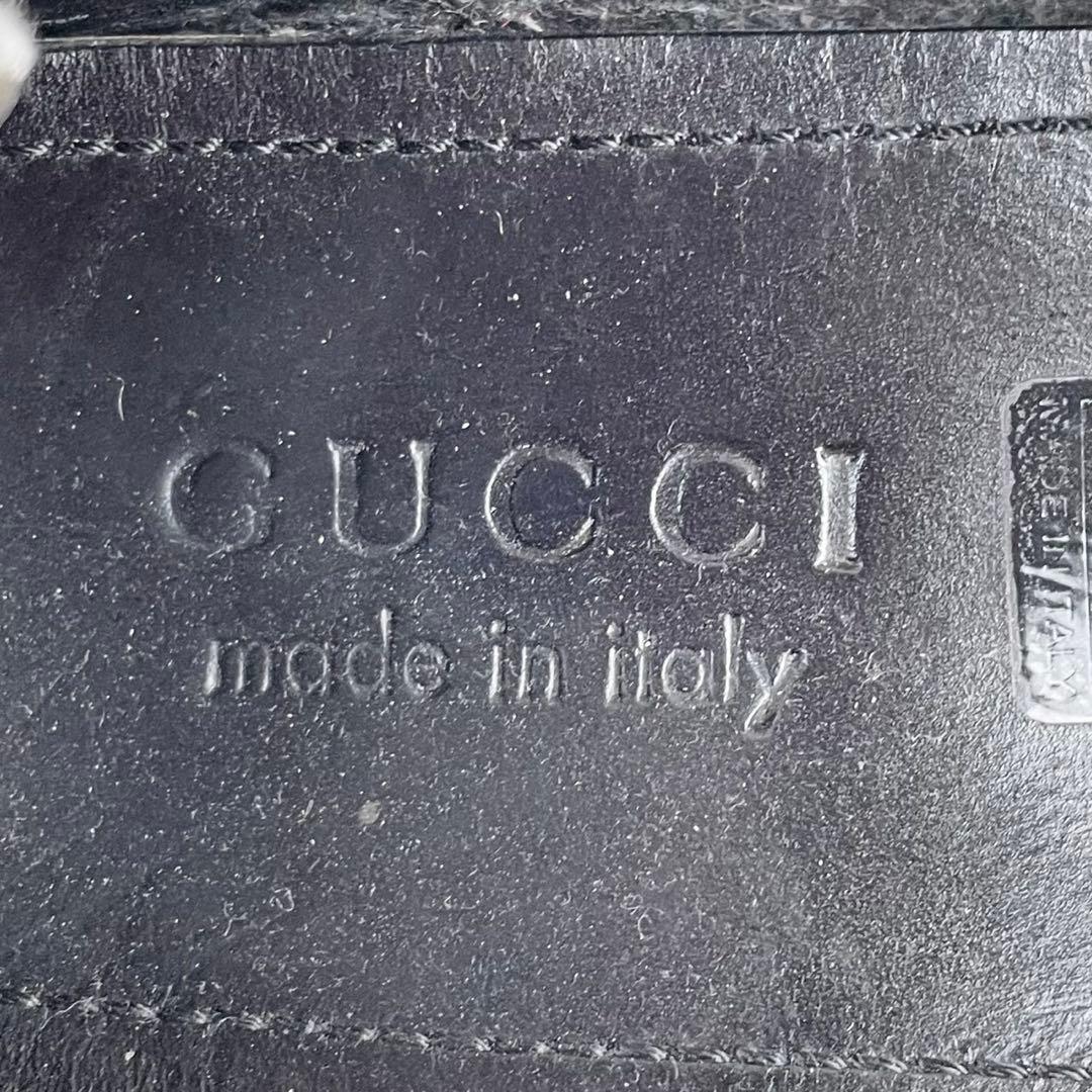 美品 グッチ PVC ローファー カレイド GG柄 ロゴ型押し ブラウン