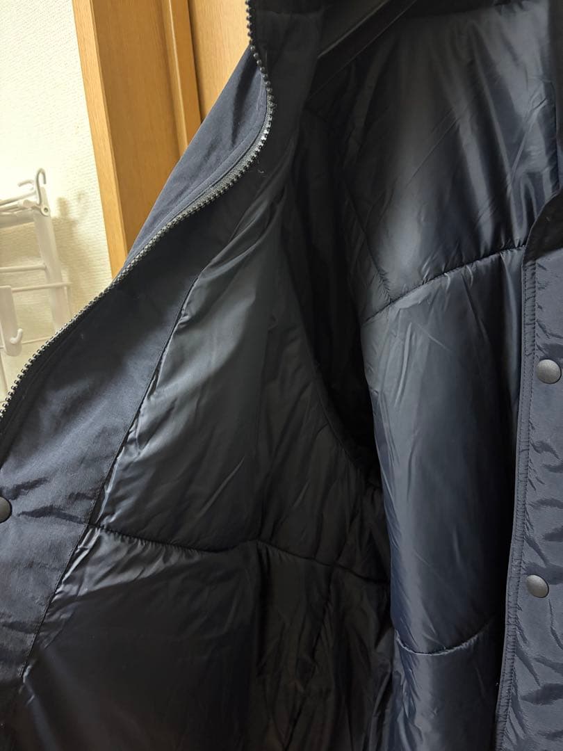 ENNOY PADDED NYLON BENCH COAT M ホワイトブラック