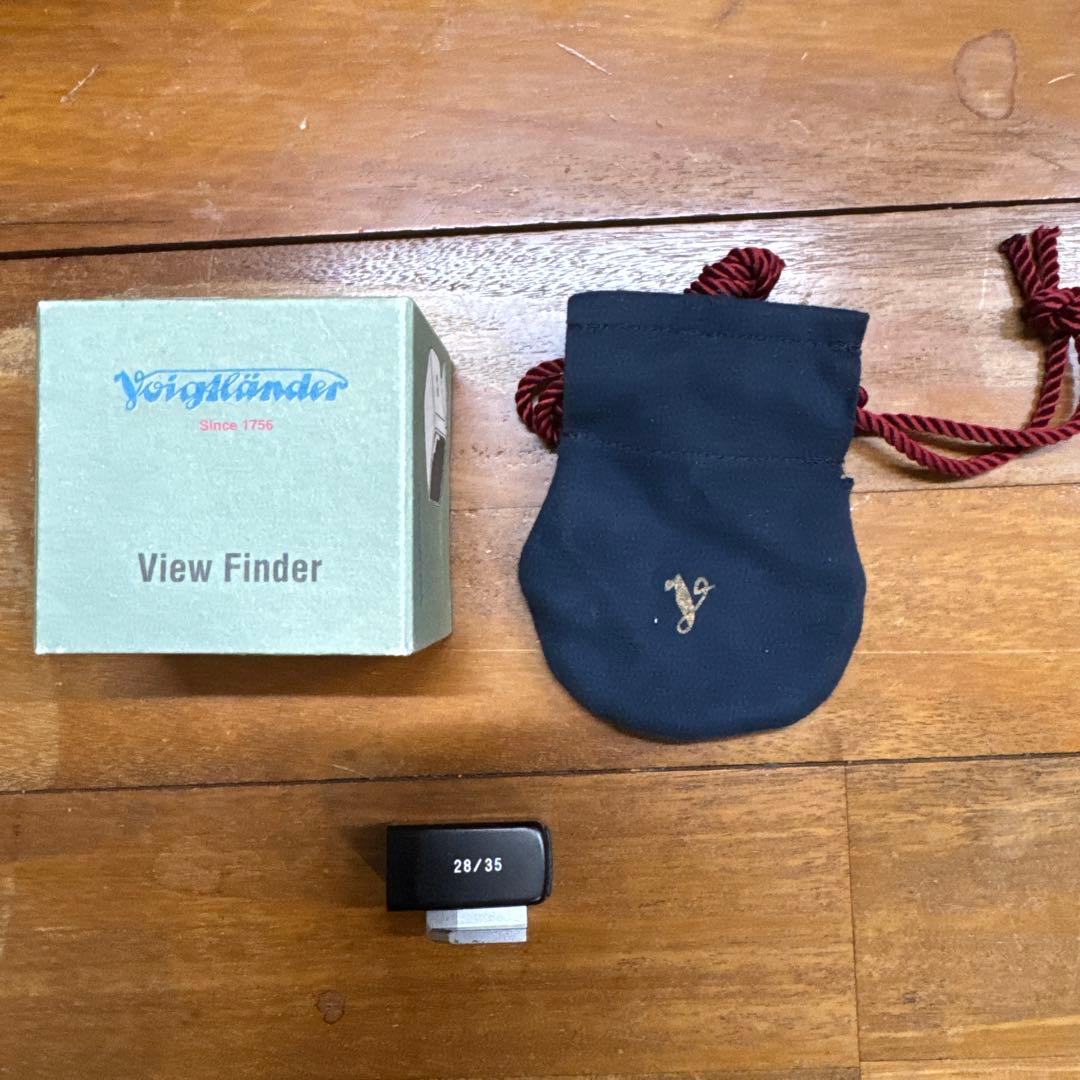 フォクトレンダー　28/35mm ミニファインダー ブラック　元箱　ポーチ付