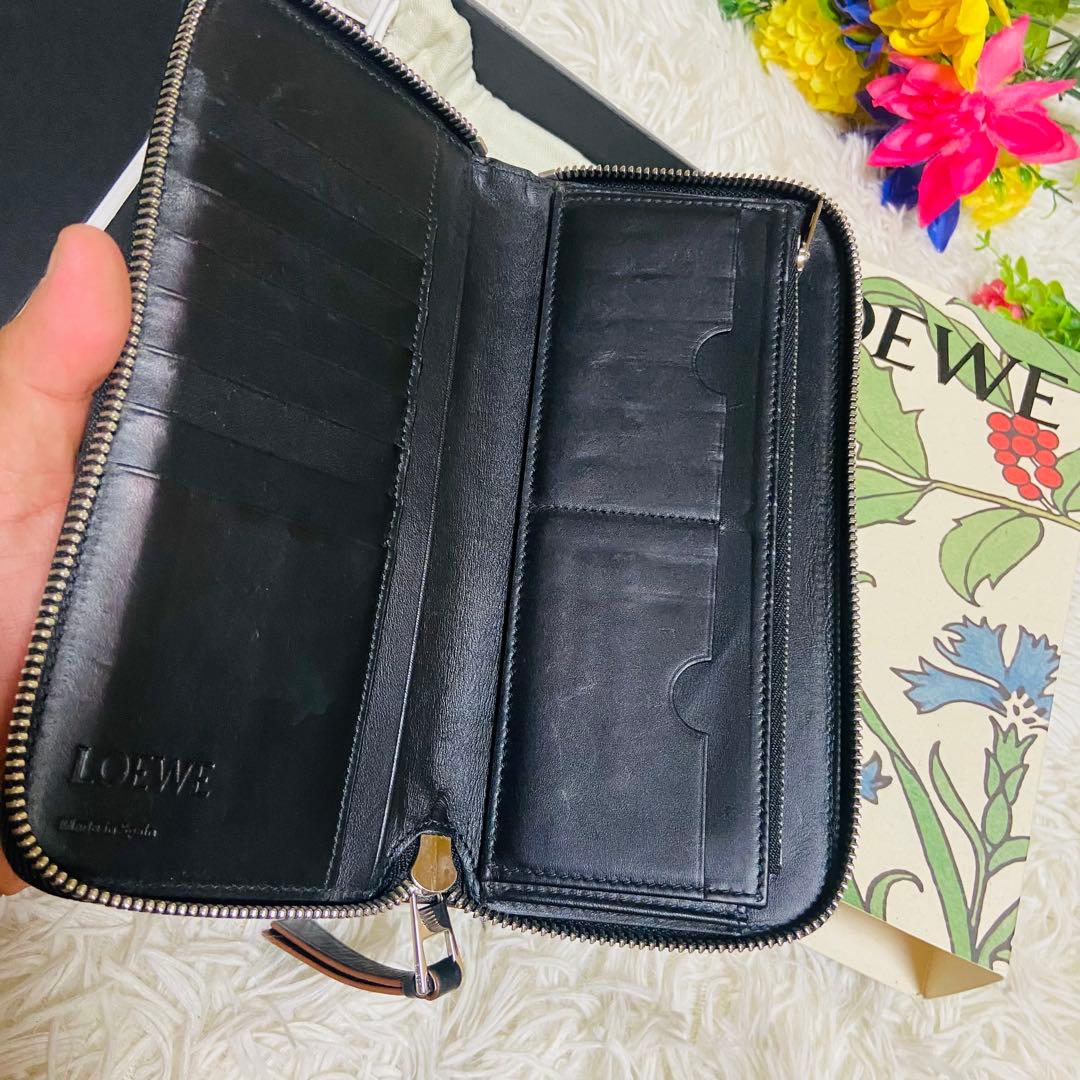 付属品完備✨LOEWE✨ロエベ ✨財布✨パズル✨カーフレザー✨ブラック✨箱付き✨