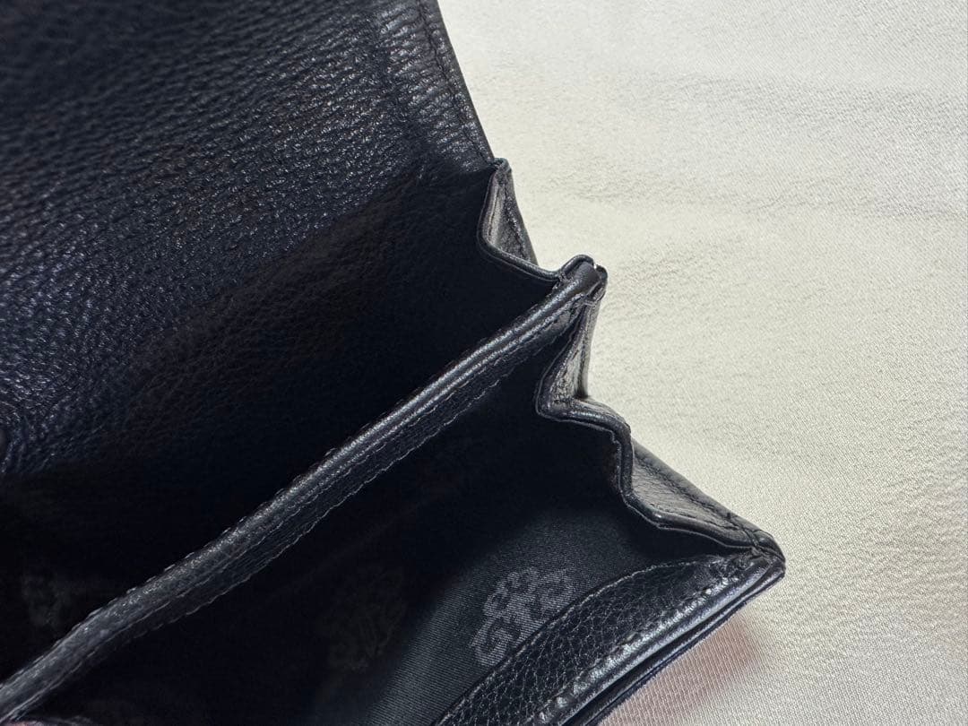 【新品 未使用】クロムハーツ　タイニー ウォレット 財布 ケース レザー