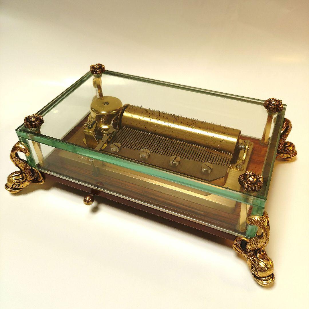 リュージュCH3/50　高級オルゴール 50弁　3曲入り　スイス製　ブルーラベル