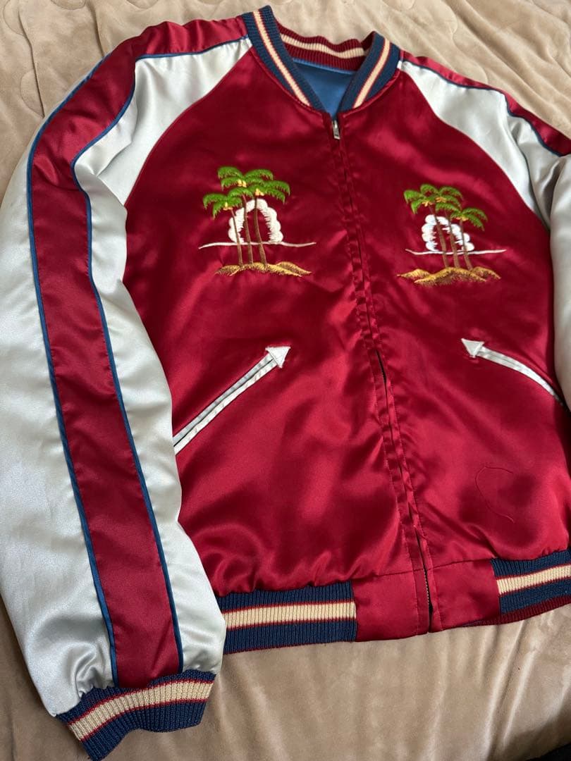 美品 テーラー東洋 ２面用 龍 日本限定 スカジャン vintage サテン