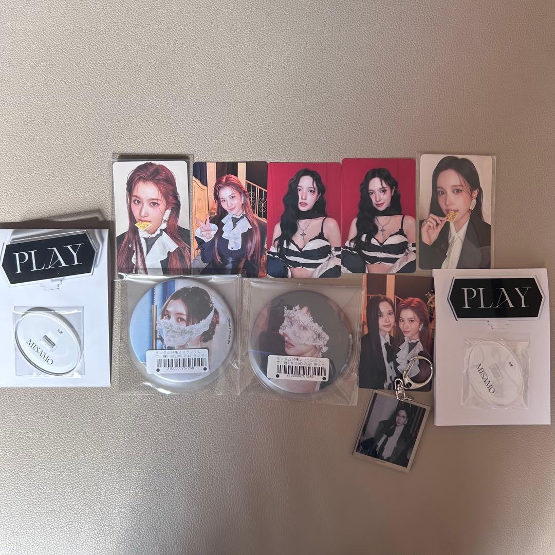TWICE MISAMO PLAY ミサモ　ミナ　サナ　トレカ　缶ミラー店舗特典
