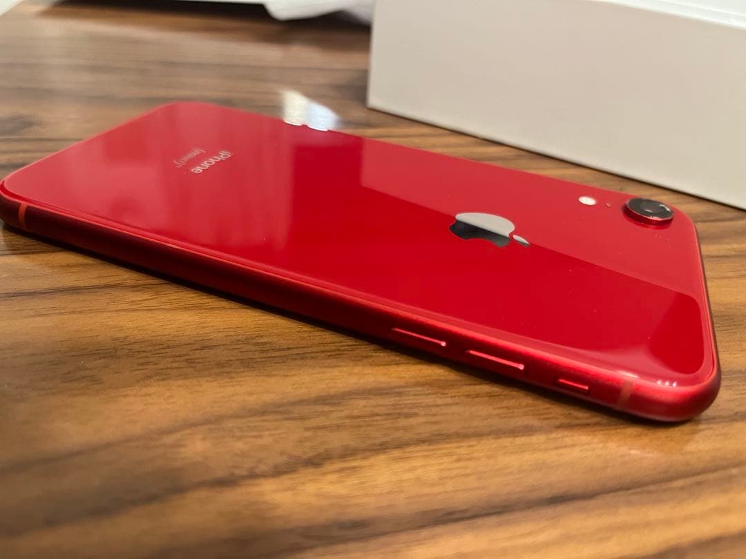 iPhone XR 64GB カメラひび割れ有りSIMフリー　レッド