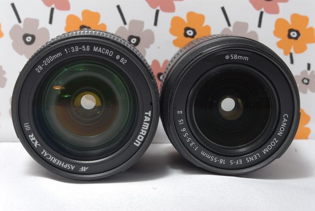 ❤Canon Kiss X5❤スマホ転送OK❤カメラバック付き❤Wレンズセット❤