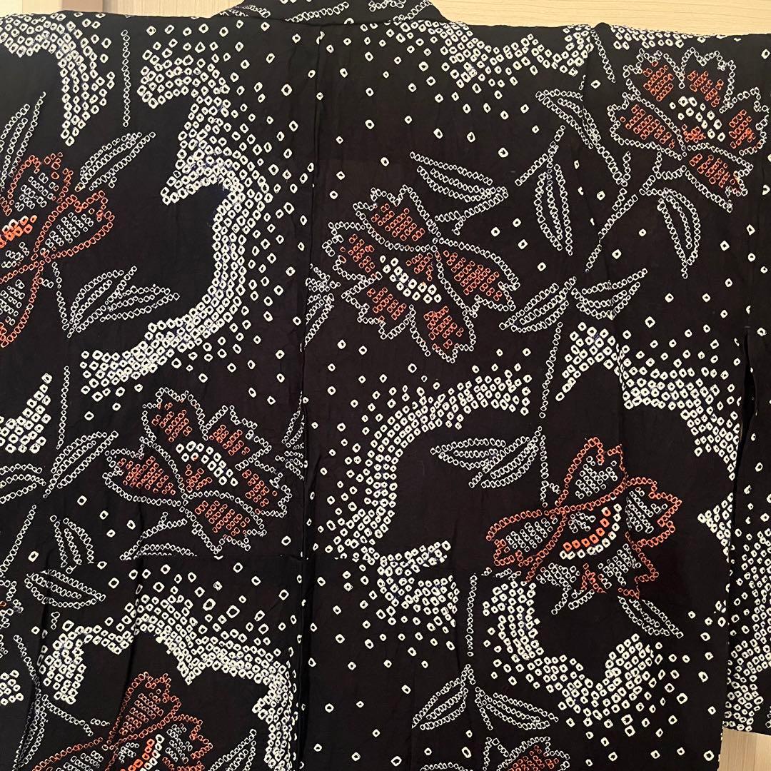 専用　有松鳴海絞り 黒　極美品