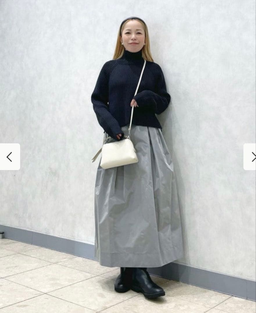 【新品】Demi-Luxe BEAMS サイドジップリブプルオーバーニット .M