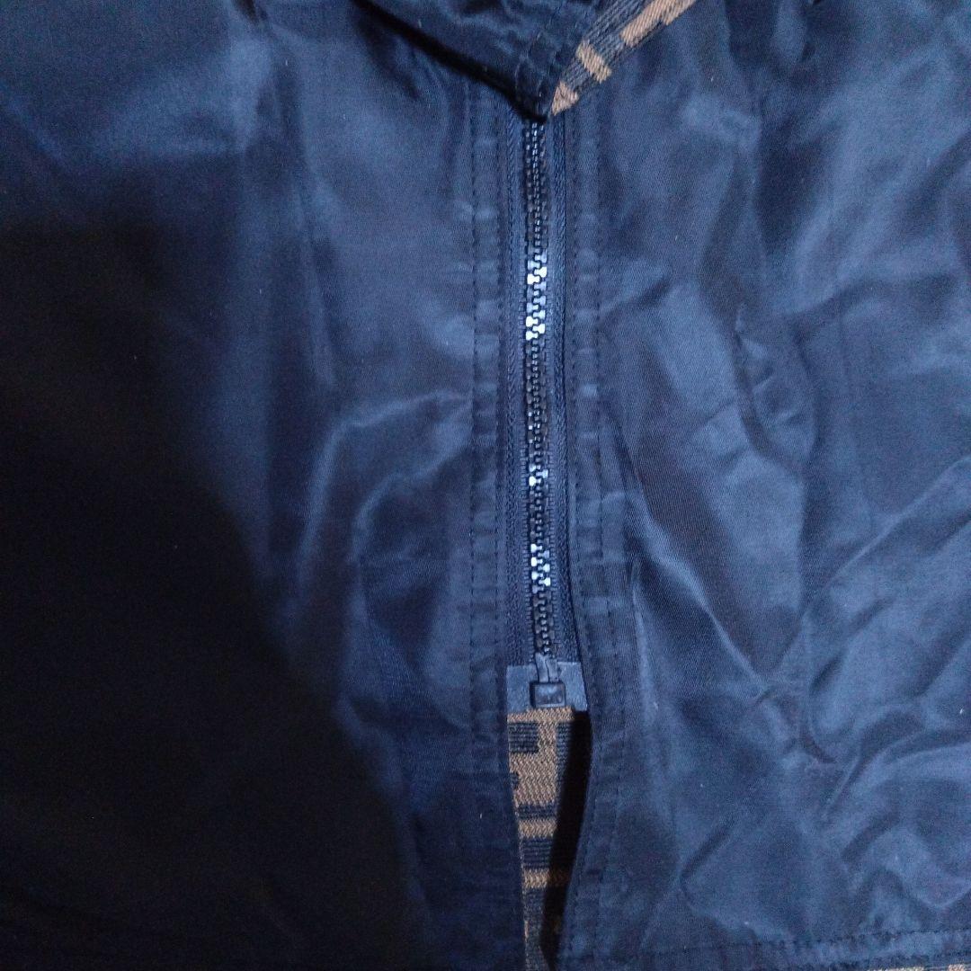 フェンディ アウター シャンパー 裏地は黒 リバーシブル ズッカ柄　茶✕黒