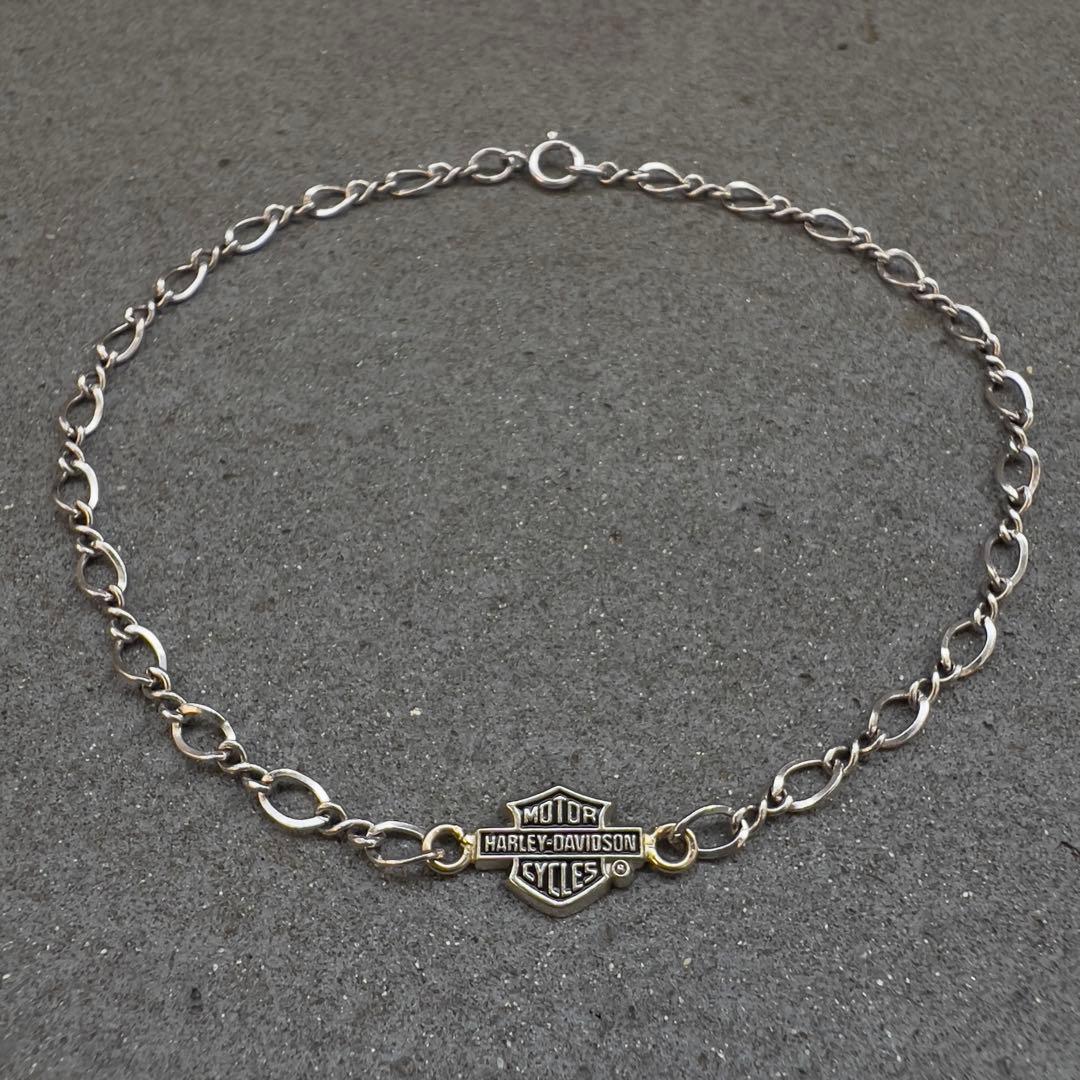 オフィシャル ハーレーダビッドソンブレスレット 10Kホワイトゴールド