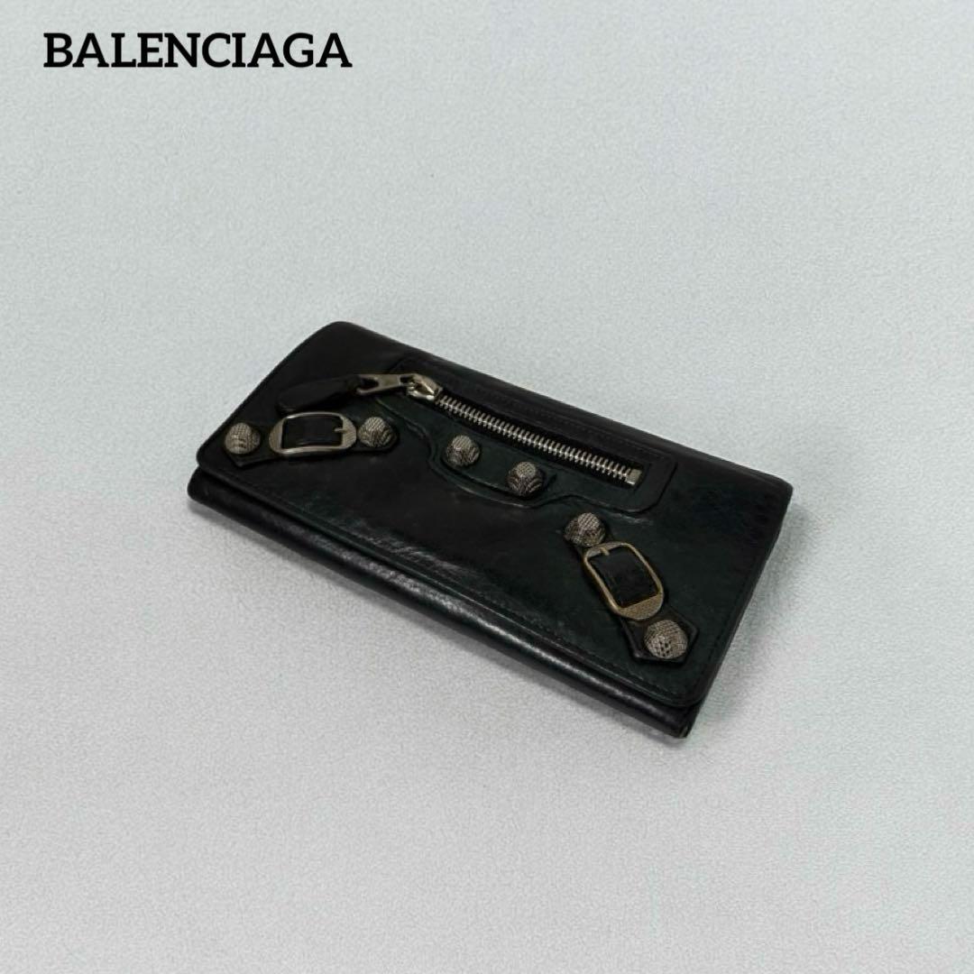 小物 00s BALENCIAGA archive studs long wallet
