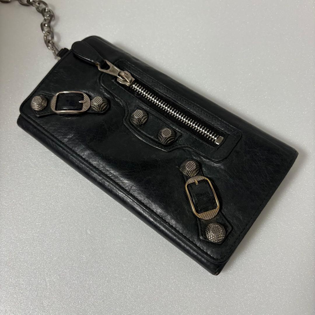 小物 00s BALENCIAGA archive studs long wallet
