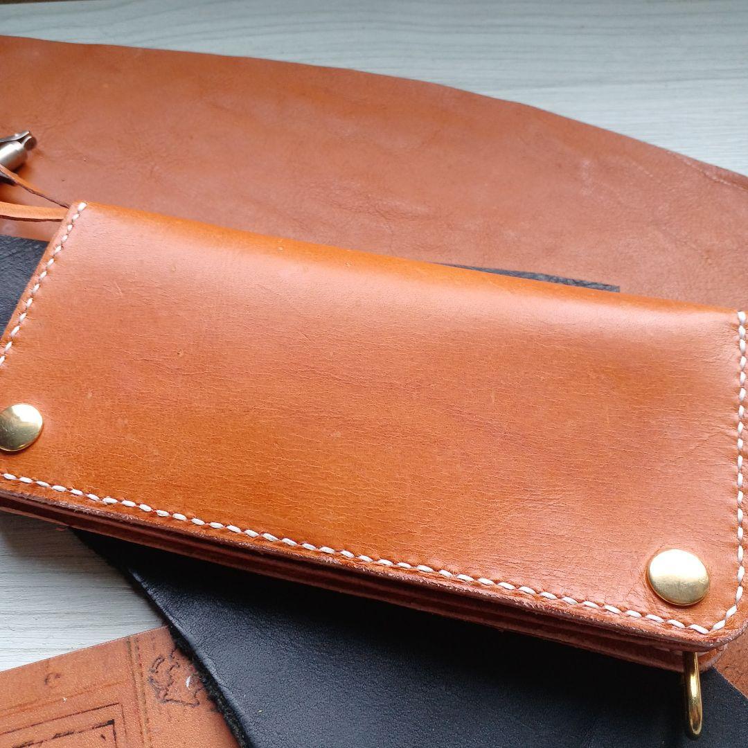 トラッカーウォレット　ロング　キャメル