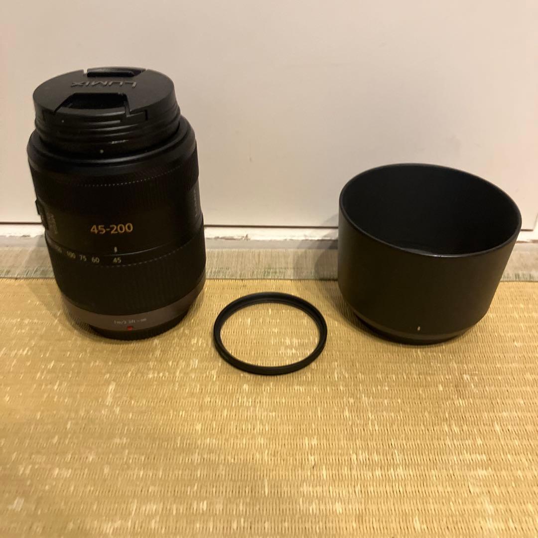 LUMIX G VARIO 45-200mm レンズ フィルター付き