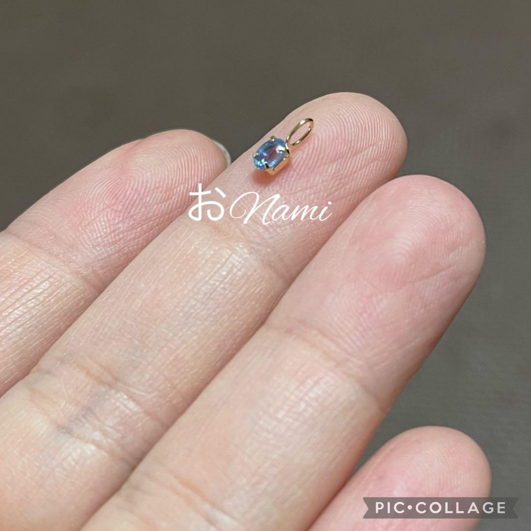 片耳【ブルーモアサナイトダイヤモンド】K18【天然アイスブルーサファイア】トップ