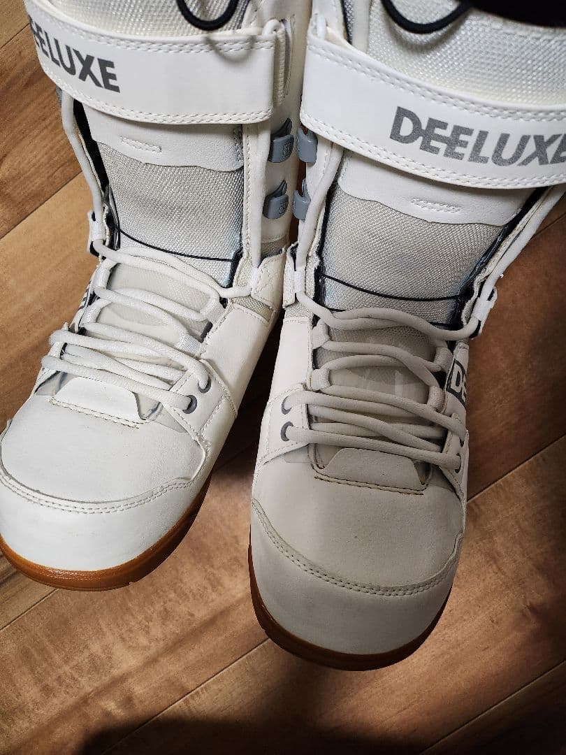 SALOMON ビンディング&DEE-LUXE 白色ブーツ セット&スキーウェア
