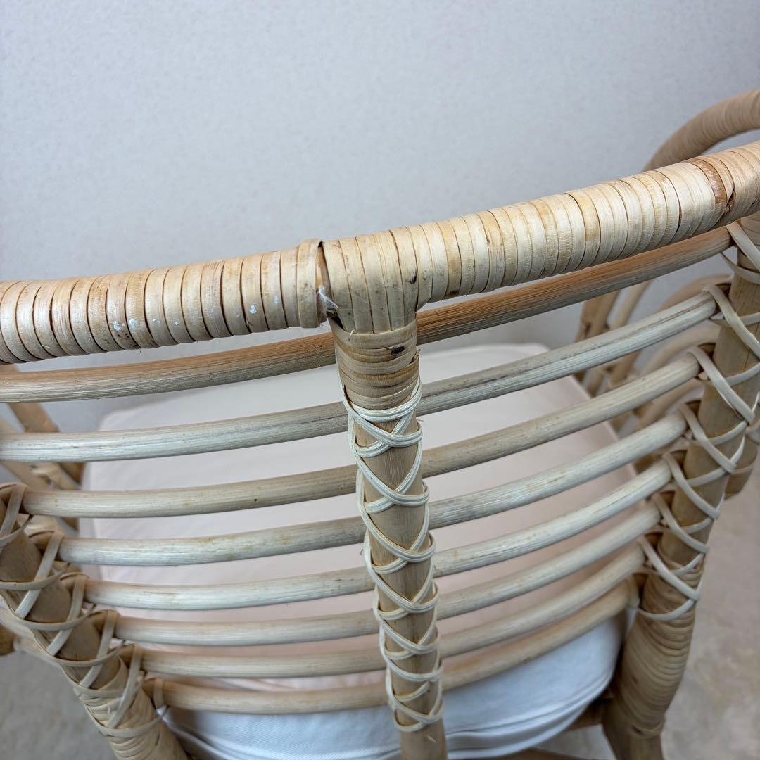 送料無料 IKEA BUSKBO ブスクボー ラタン パーソナルチェア 椅子 A