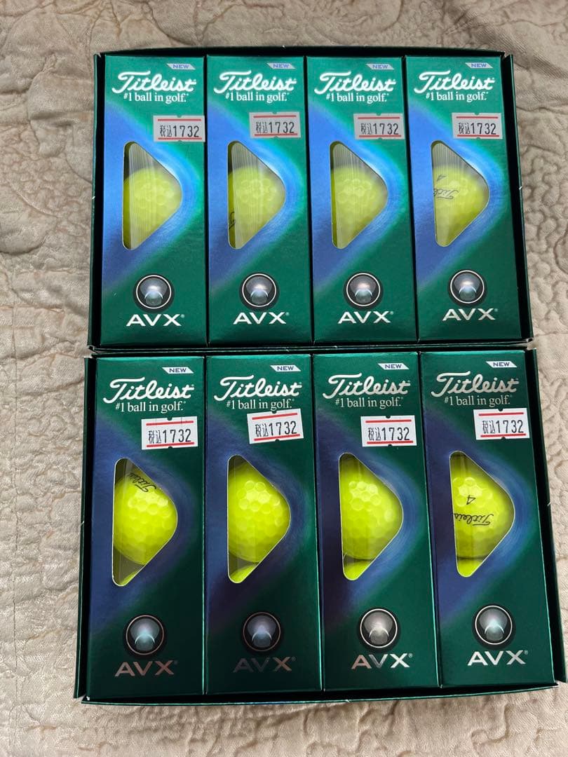 Titleist AVX ゴルフボール イエロー 2箱