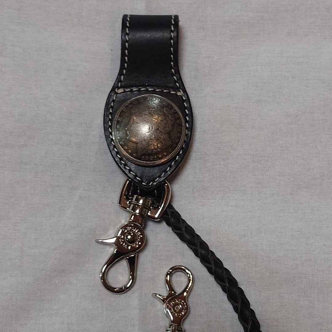 ★★美麗品★★デグナー バイカーズロングウォレット ブラック