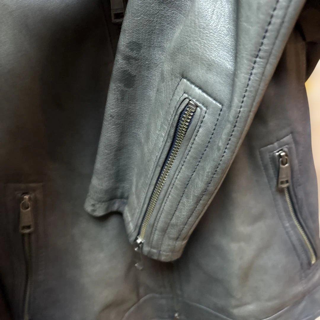 BURBERRY BLACK LABEL シングルライダース Mサイズ ネイビー