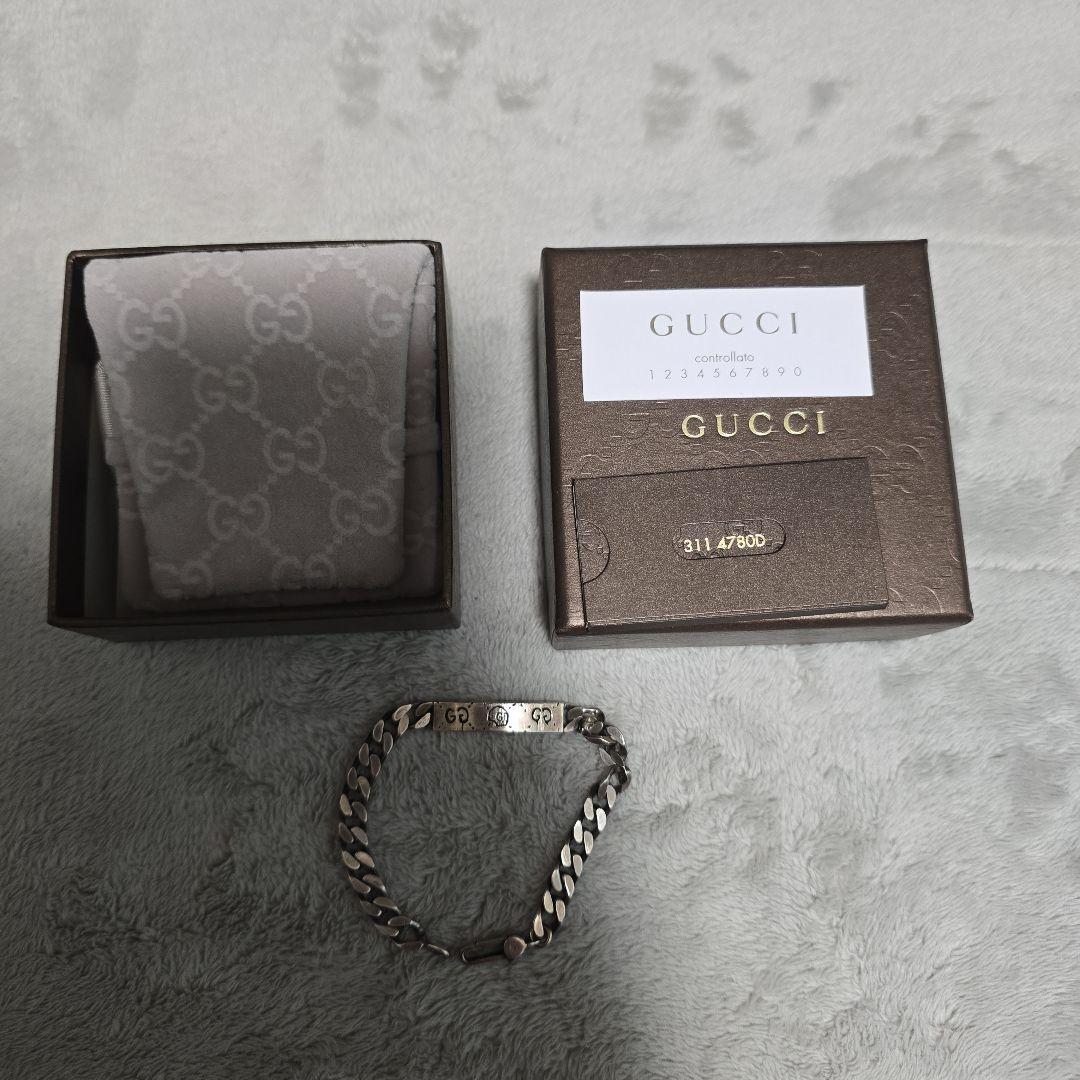 GUCCI ゴースト チェーンブレスレット 19センチ
