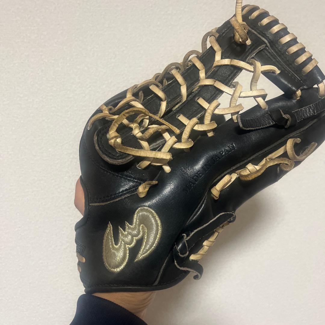 ジームス 硬式グローブ 黒 右投げ用