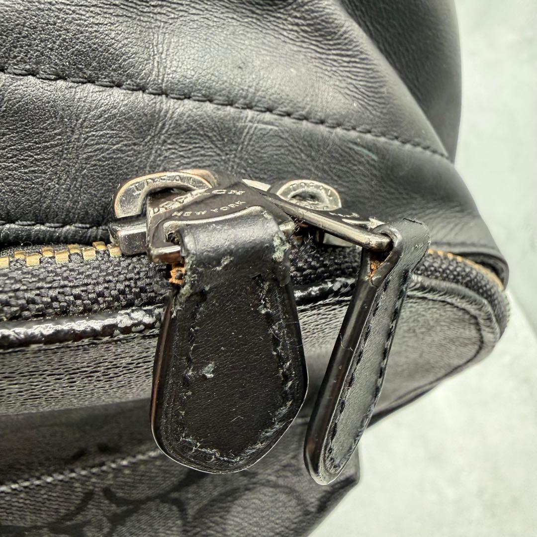 COACH コーチ ボディバッグ PVC クロスボディ ブラック 黒 メンズ