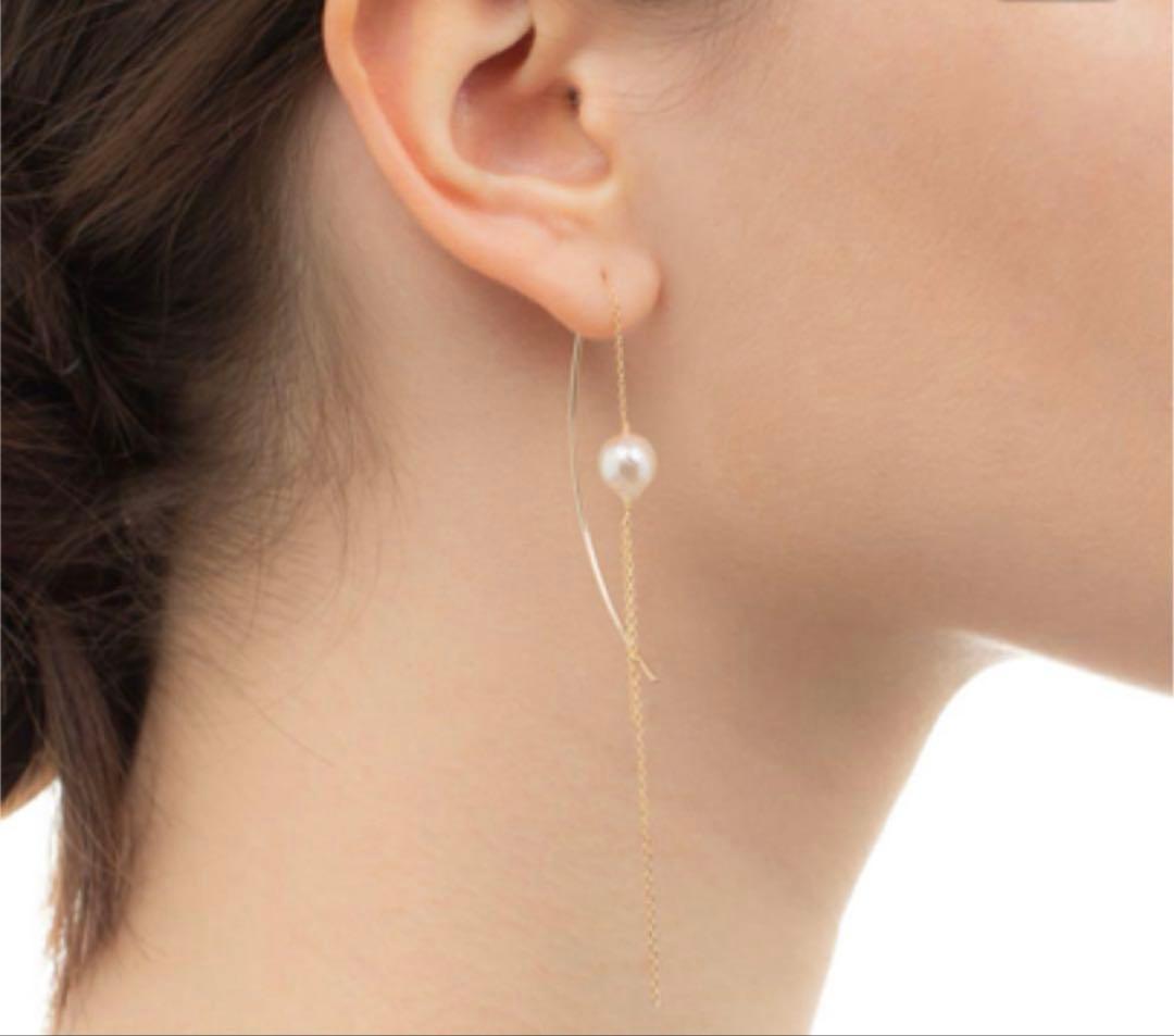 hirotaka 片耳 akoya pearl ピアス